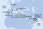 Spojené arabské emiráty, Katar, Omán, Jordánsko, Egypt, Taliansko, Španielsko, Portugalsko z Dubaja na lodi MSC Euribia