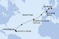 Guadeloupe, Svatý Martin, Portugalsko, Nemecko, Francúzsko z Pointe-à-Pitre na lodi MSC Virtuosa