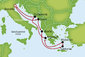 Taliansko, Čierna Hora, Grécko, Chorvátsko z Benátok na lodi Norwegian Dawn