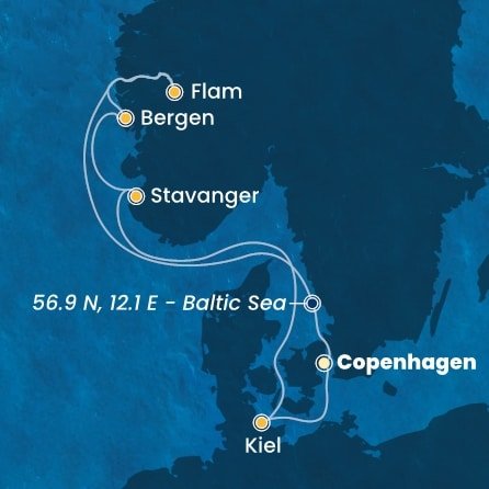 Dánsko, Nórsko, Nemecko z Kodaně na lodi Costa Diadema