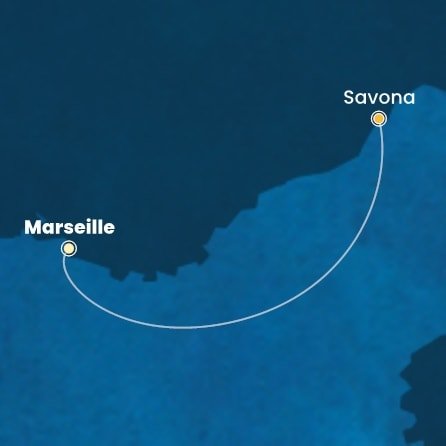 Francúzsko, Taliansko z Marseille na lodi Costa Favolosa