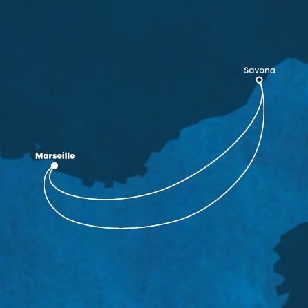 Francúzsko, Taliansko z Marseille na lodi Costa Toscana