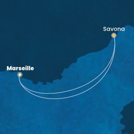 Francúzsko, Taliansko z Marseille na lodi Costa Favolosa