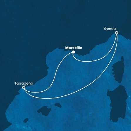 Francúzsko, Španielsko, Taliansko z Marseille na lodi Costa Fascinosa