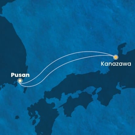 Južná Kórea, Japonsko na lodi Costa Serena