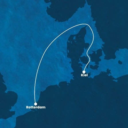 Holandsko, Nemecko z Rotterdamu na lodi Costa Diadema