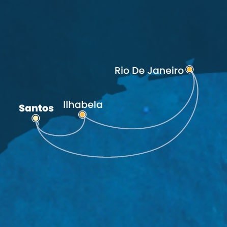 Brazília zo Santosu na lodi Costa Favolosa