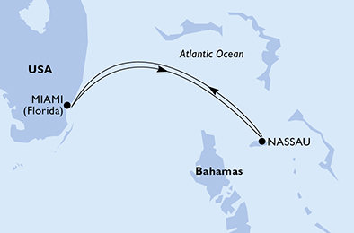 USA, Bahamy z Miami na lodi MSC Divina