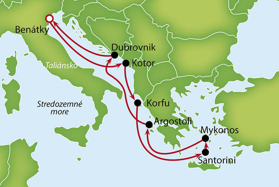 Taliansko, Čierna Hora, Grécko, Chorvátsko z Benátok na lodi Norwegian Dawn