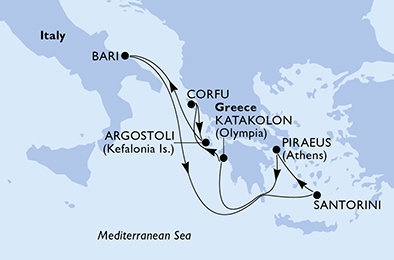 Od starovekých Atén po magickú Santorini na MSC Sinfonia