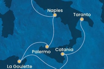 Taliansko, Tunisko, Malta z Civitavechie na lodi Costa Fascinosa