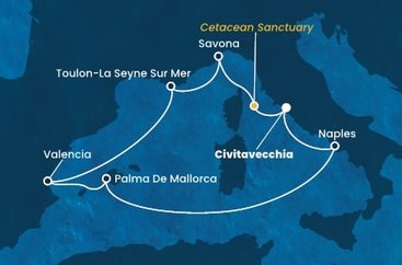 Taliansko, Francúzsko, Španielsko z Civitavechie na lodi Costa Pacifica