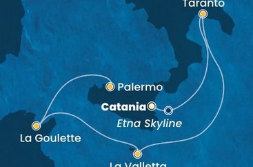 Taliansko, Malta, Tunisko z Katánie na lodi Costa Fascinosa