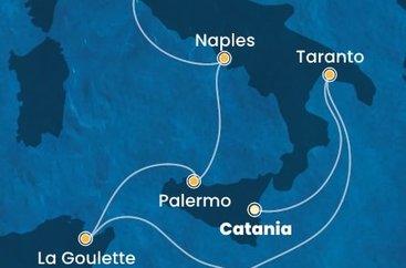 Taliansko, Malta, Tunisko z Katánie na lodi Costa Fascinosa