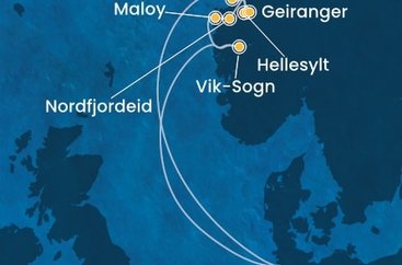 Nemecko, Nórsko z Hamburgu na lodi Costa Favolosa