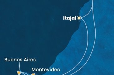 Brazília, Argentína, Uruguaj na lodi Costa Diadema