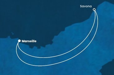 Francúzsko, Taliansko z Marseille na lodi Costa Fortuna