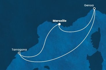 Francúzsko, Španielsko, Taliansko z Marseille na lodi Costa Fascinosa