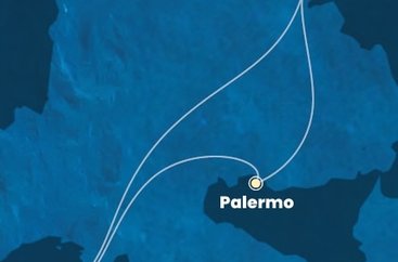 Taliansko, Tunisko z Palerma na lodi Costa Fascinosa