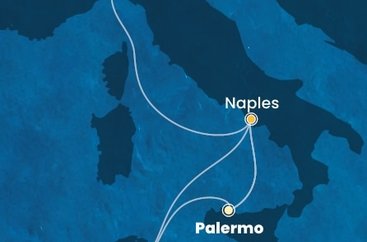 Taliansko, Tunisko z Palerma na lodi Costa Fascinosa