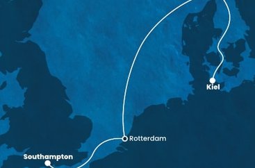 Veľká Británia, Holandsko, Nemecko zo Southamptonu na lodi Costa Diadema