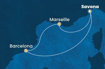 Taliansko, Francúzsko, Španielsko zo Savony na lodi Costa Toscana