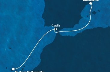 Španielsko z Tenerife na lodi Costa Diadema