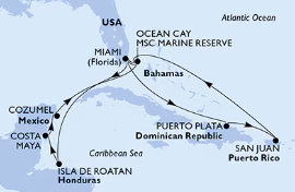 Krížom krážom Karibikom na lodi MSC World America